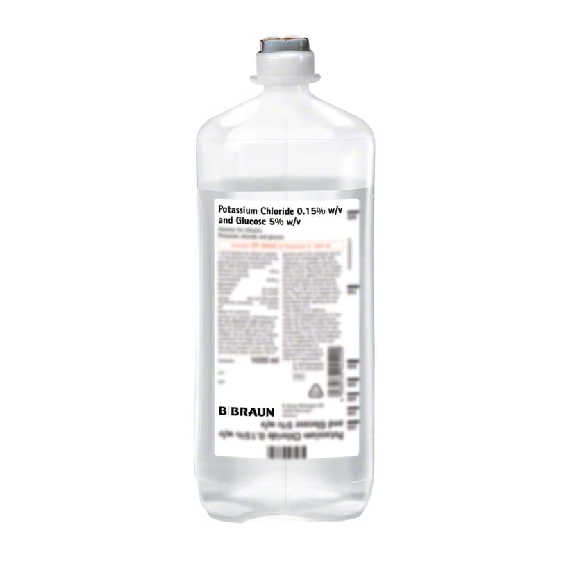 Potassium Chloride 0.15 %  Glucose 5%-Solution for Infusion
