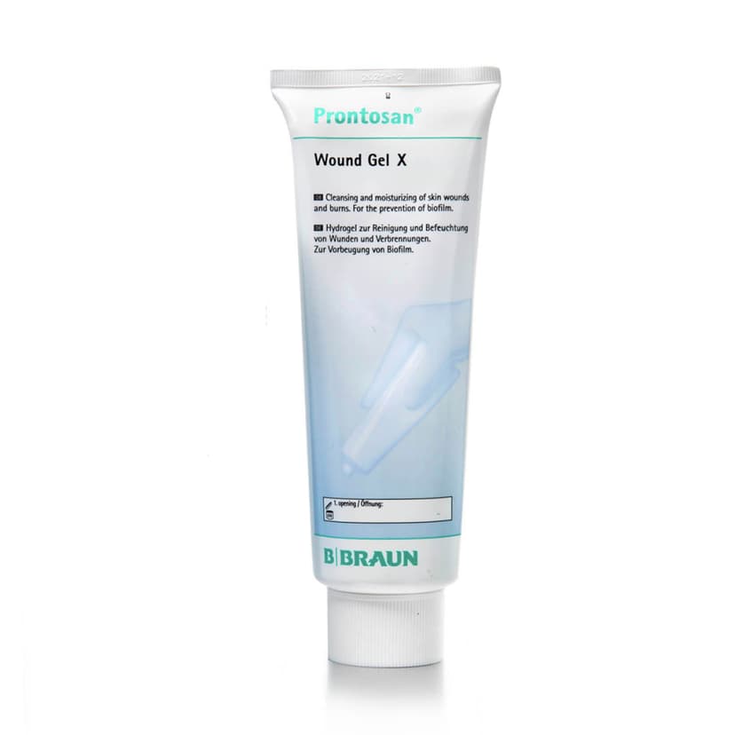 Prontosan Wound Gel X-Limpieza e hidratación de heridas de la piel y quemaduras para la prevención de la biopelícula.