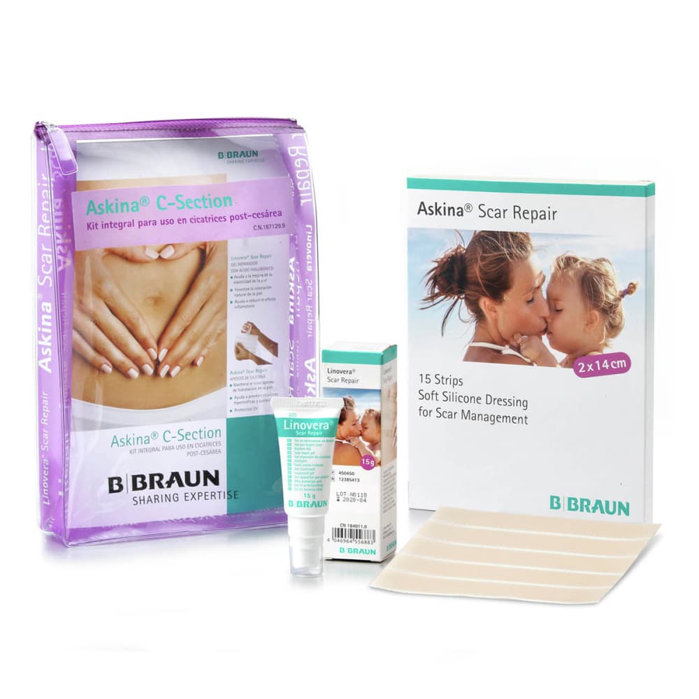 Askina® C-Section-Tratamiento combinado que ofrece una solución integral en la mejora y resultado final de las cicatrices.